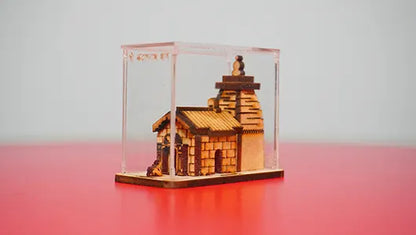 Kedarnath Dham Glass Model for Car Dashboard and Home