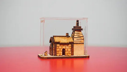 Kedarnath Dham Glass Model for Car Dashboard and Home