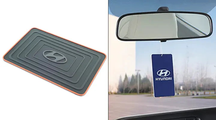 Non-Slip Dashboard Mat + Hanging Card Perfume - ICEBERG Combo